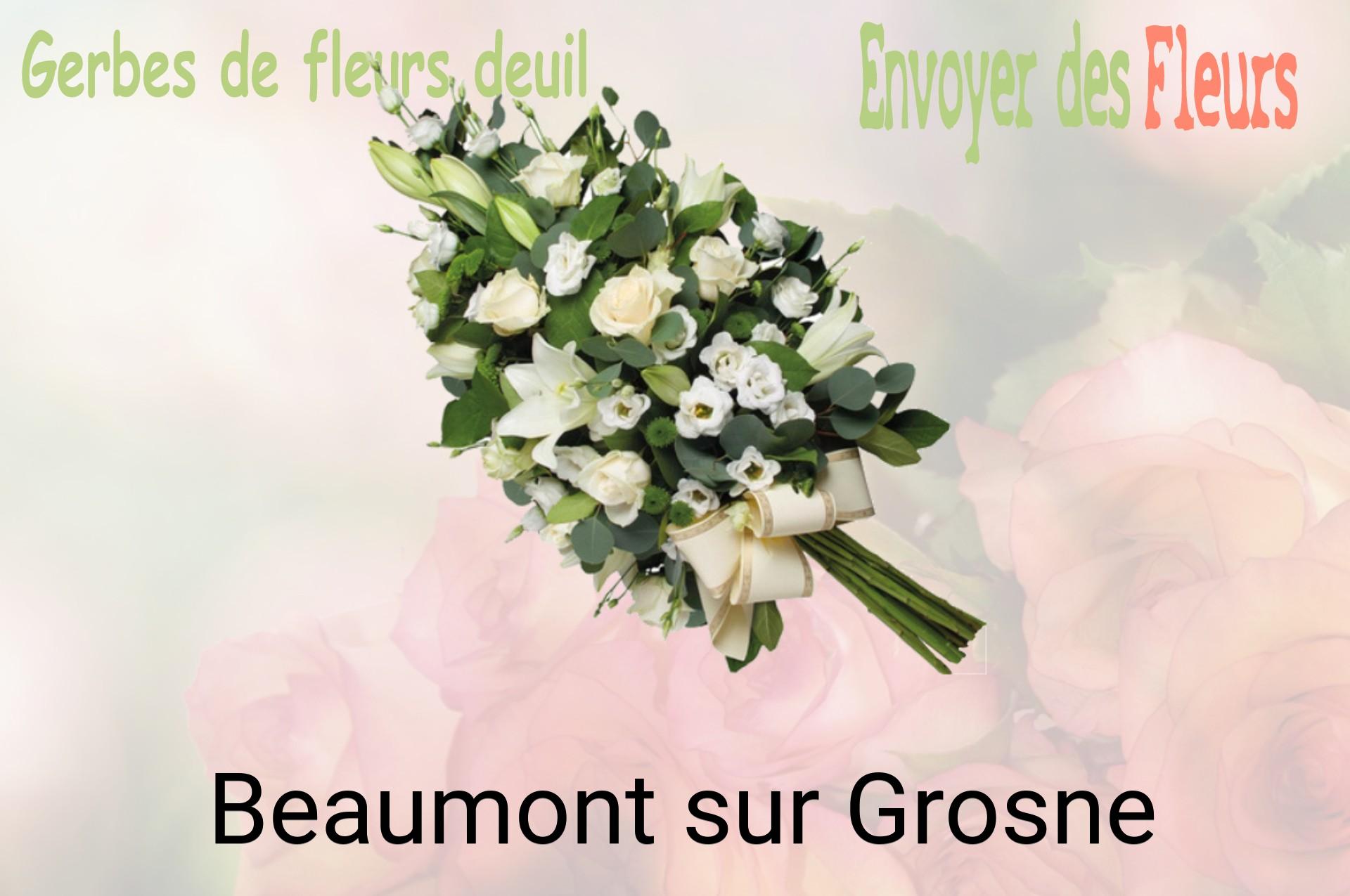 Gerbe de fleurs de deuil livrée à Beaumont-sur-Grosne